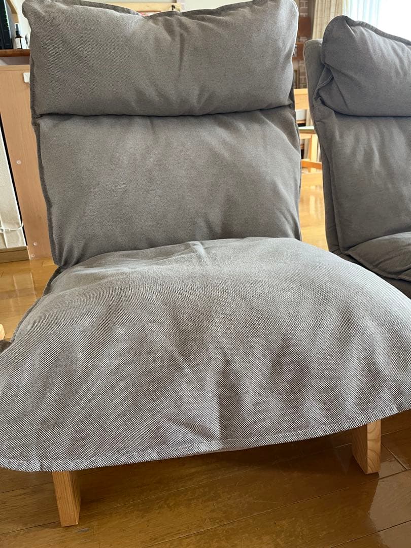 エイト 無印良品　ハイバックリクライニングチェア1シーター