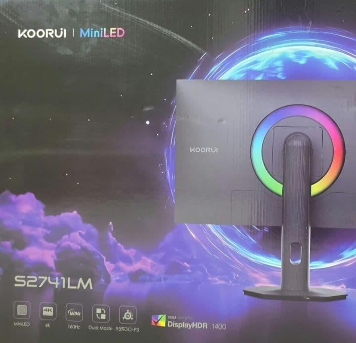 KOORUI S2741LM MiniLED 4k160hz ゲーミングモニター