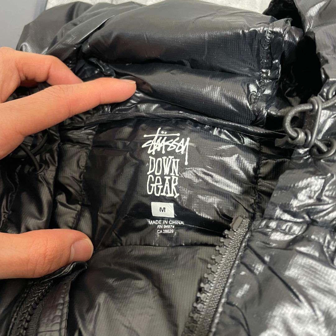 Stussy MIDWEIGHT HOODED PUFFER ブラック Mサイズ