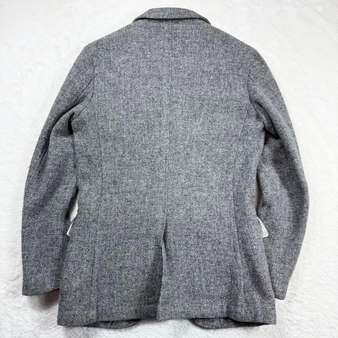 美品 HARRIS TWEED SHIPS テーラードジャケット グレー 44