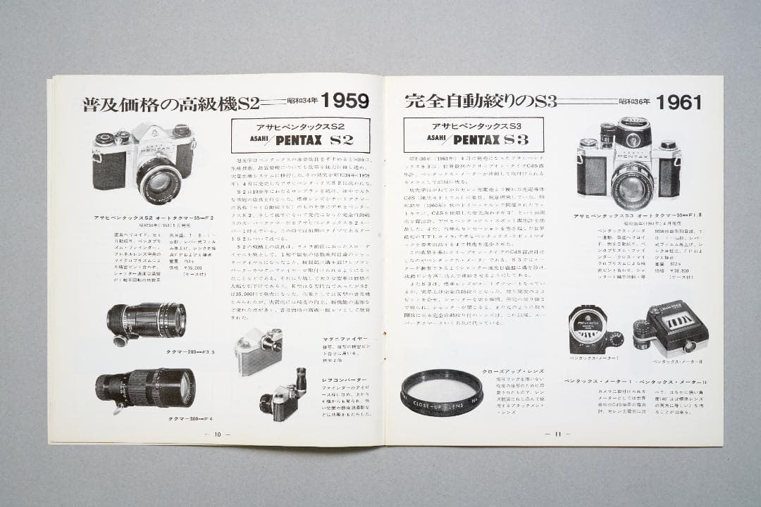 ペンタックス　ギャラリー　1971年11月　ペンタックスの歴史とビジョン　超逸品