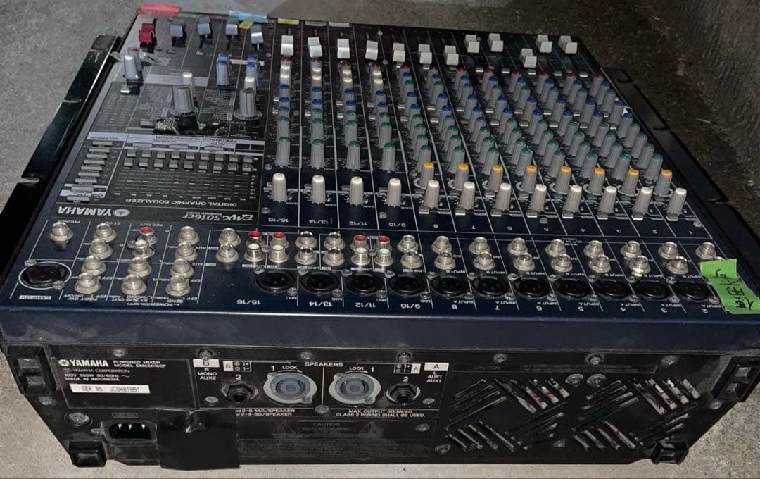YAMAHA EMX5016CF パワードミキサー 動作未確認　現状品