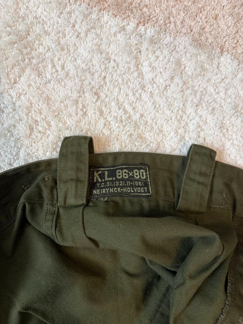 ベルギー軍　カーゴパンツ　1960年代前半〜1970年代初期