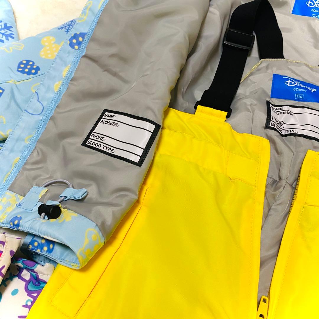 【双子/お揃い】ディズニースキーウェア 110cmハローキティグローブ2セット