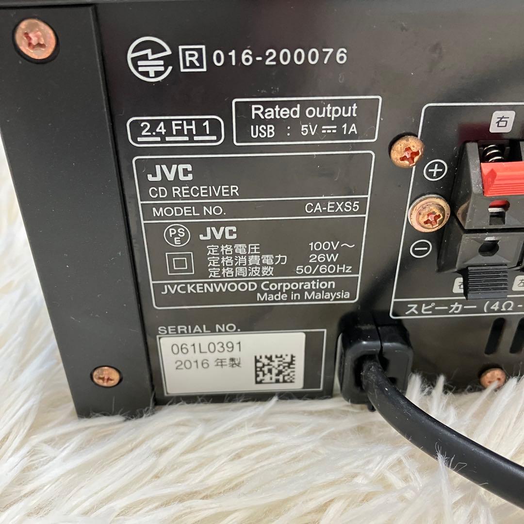 JVC CA-EXS5 Bluetooth CDプレーヤー　2016年製