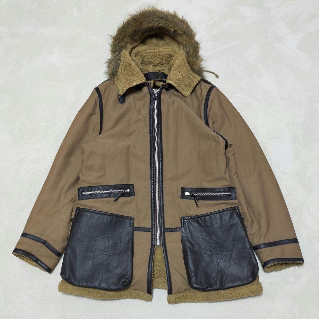AVIREX　コットン×牛革　B−7　アラスカンコート　Lサイズ