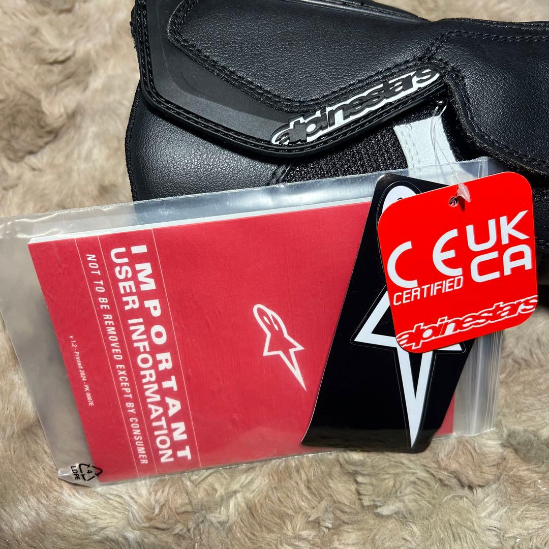 alpinestarsバイクブーツ ブラック/ホワイト SMX-Sブーツ