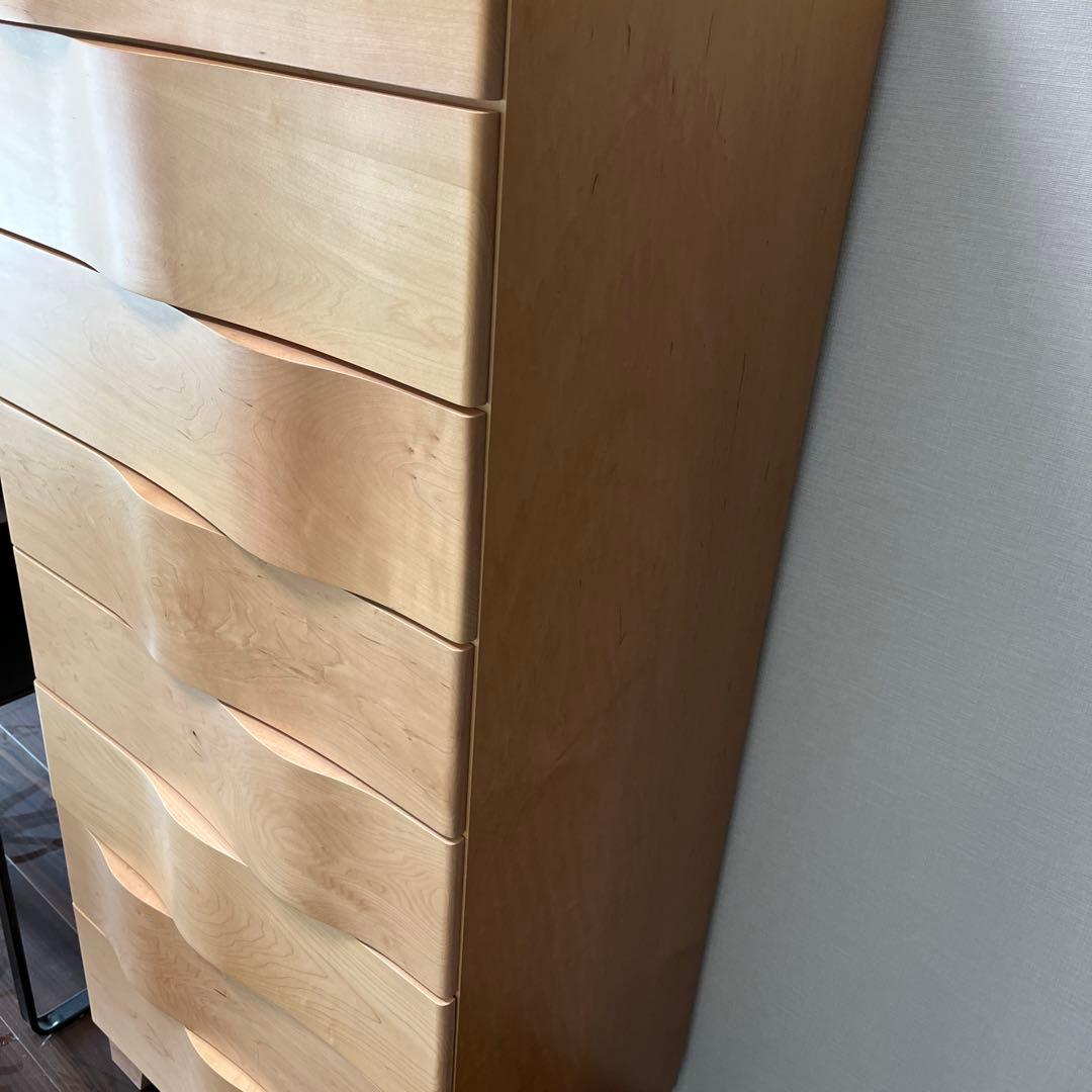 イデー　WAVE TALL CHEST Maple