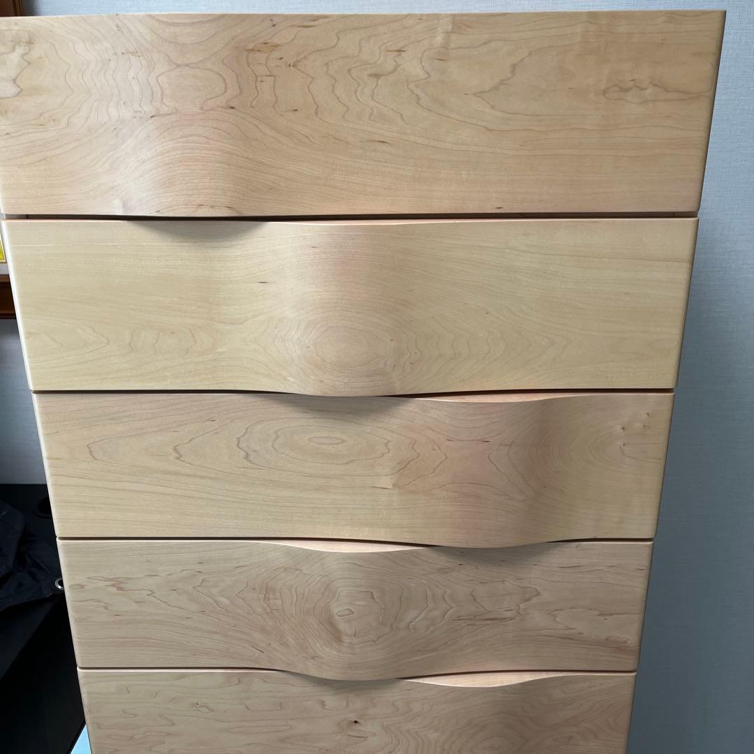 イデー　WAVE TALL CHEST Maple