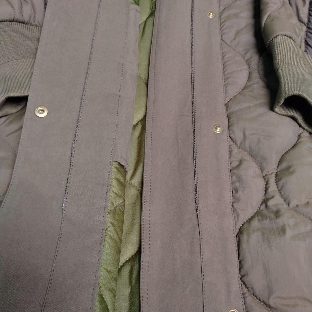 Pual ce cin 異素材MIXモッズコート キルティングコート ロング