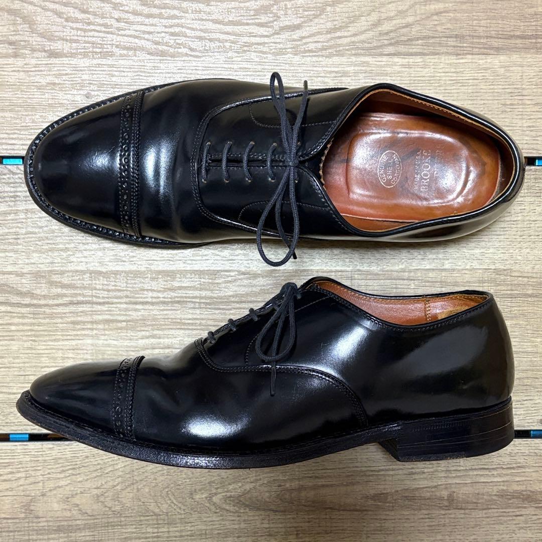 オールデン ブルックスブラザーズ 別注 ストレートチップ ブラック コードバン