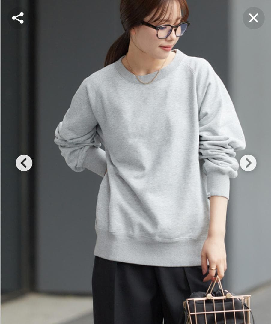 【ヤギ】✧新品✧ プラージュ スウェットプルオーバー グレー