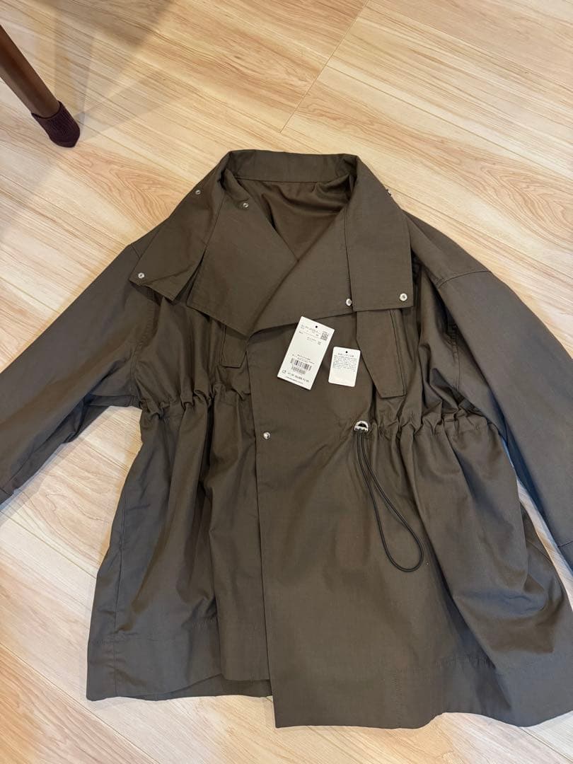 アダムエロペ　スタンドカラーハーフモッズコート