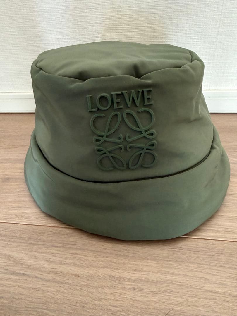 loewe ロエベ　バケットハット　グリーン　帽子