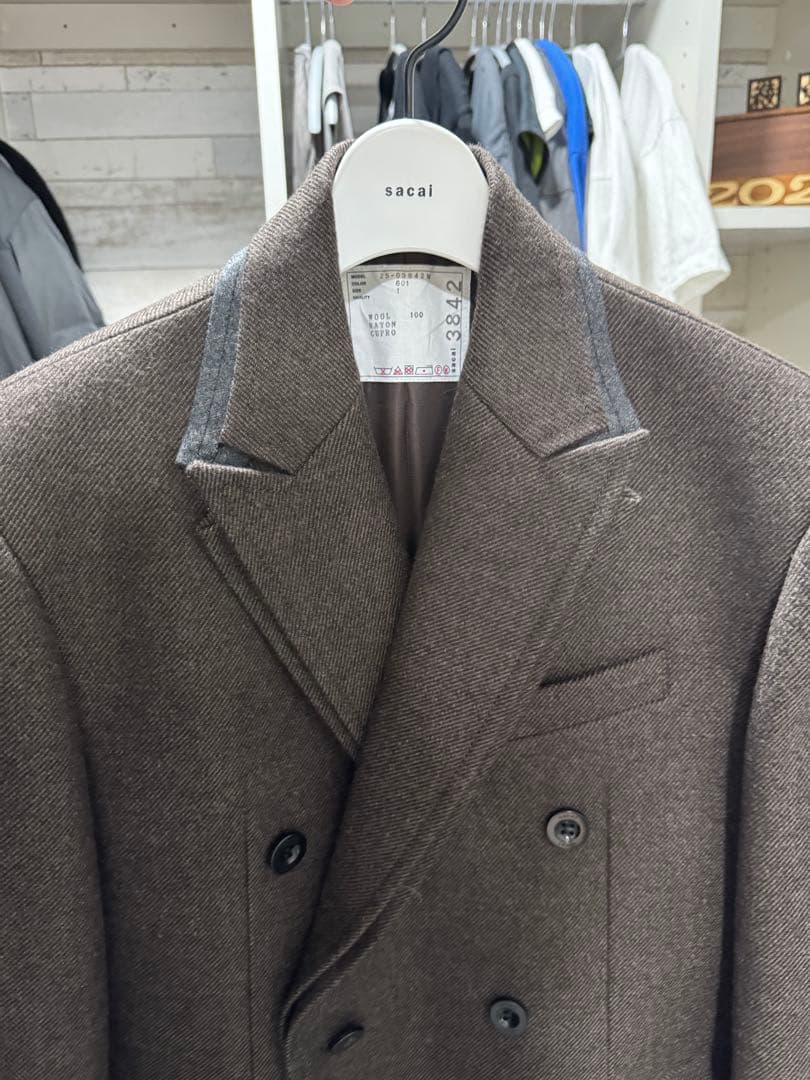 ジャケット・アウター sacai 25aw DoubleFaced WoolMelton Jacket