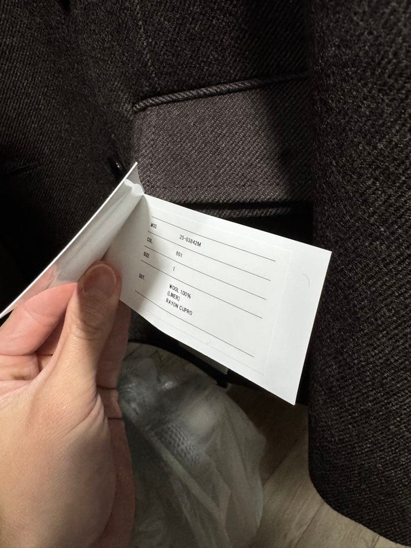 ジャケット・アウター sacai 25aw DoubleFaced WoolMelton Jacket