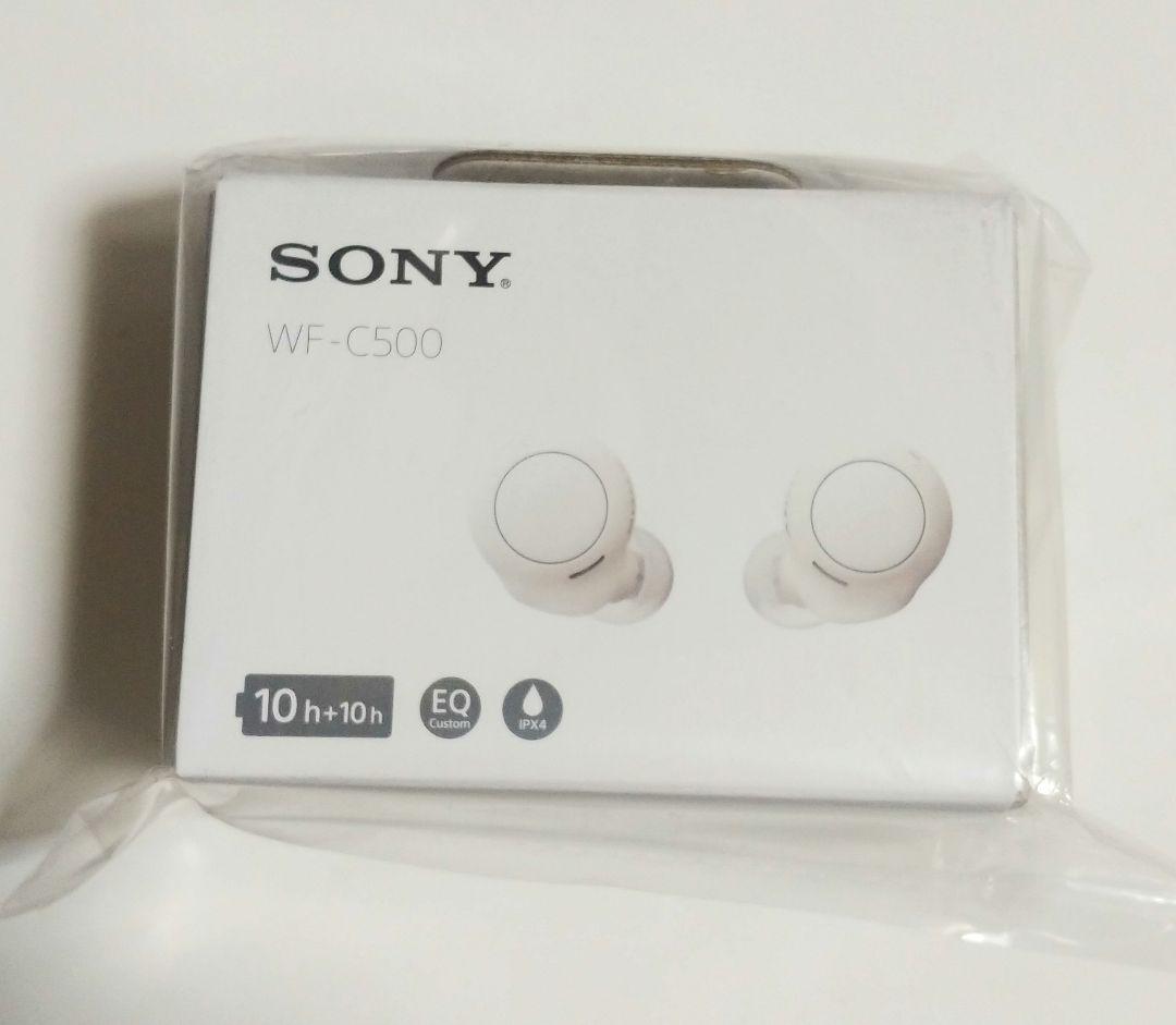 SONY ワイヤレスイヤホン WF-C500 WHITE　新品未開封