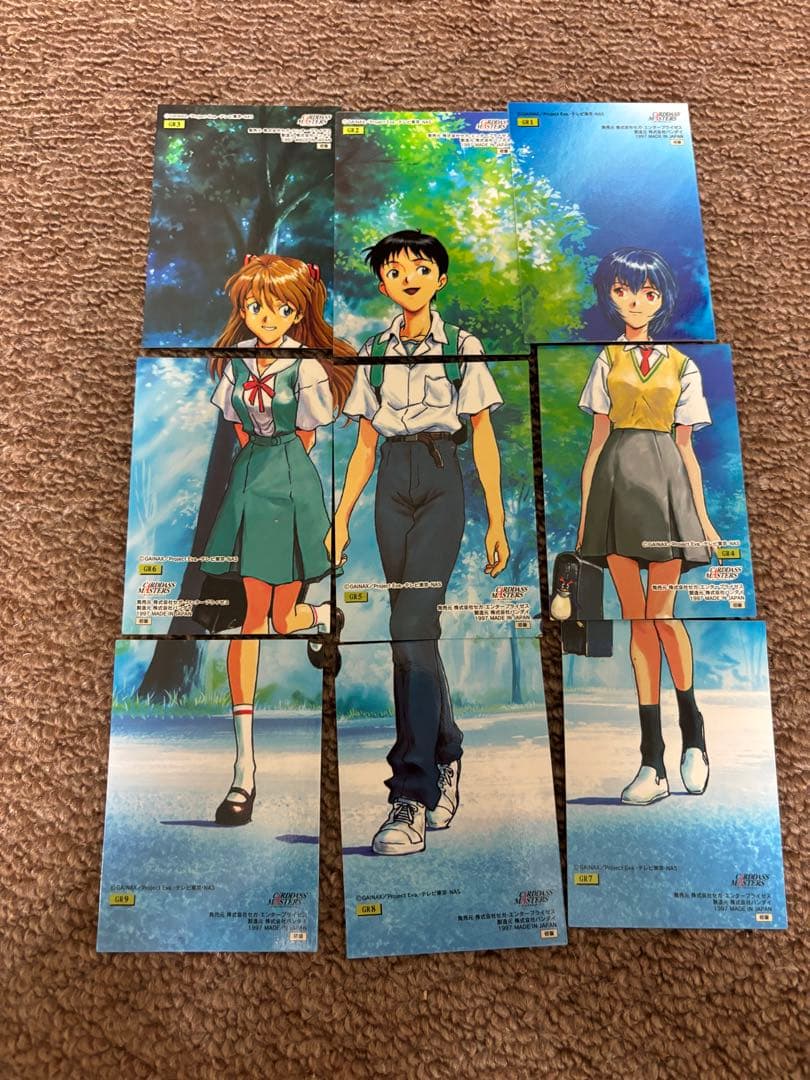 カードダスマスターズ　エヴァンゲリオン　パズルカード+sp2枚