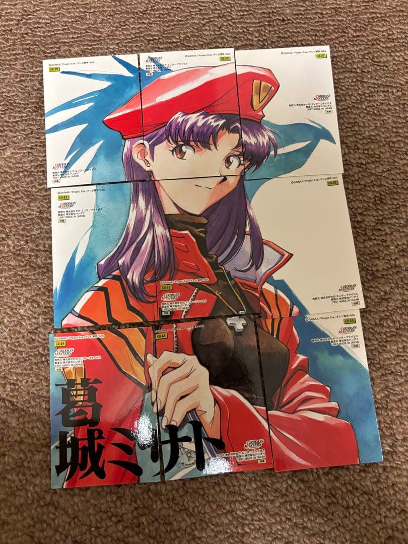 カードダスマスターズ　エヴァンゲリオン　パズルカード+sp2枚