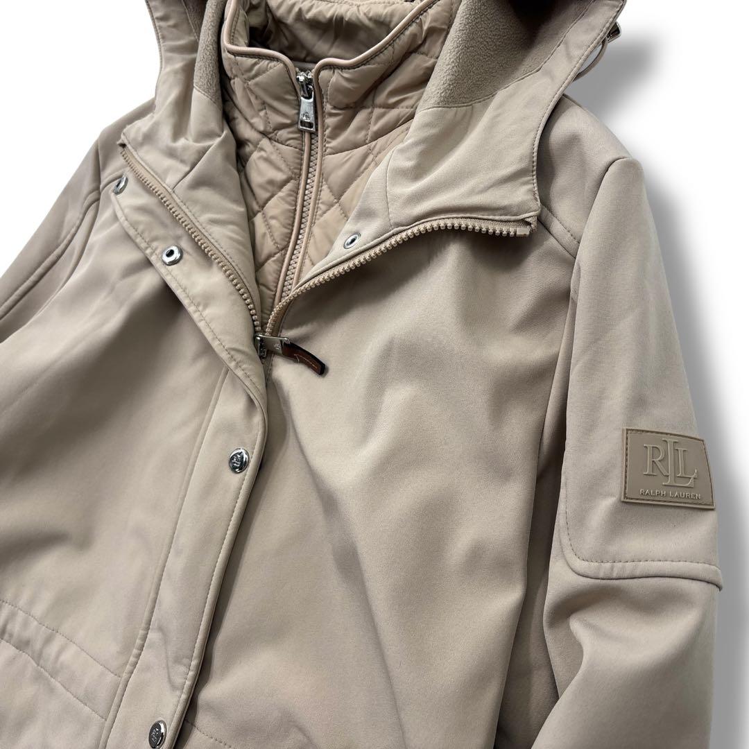 【極美品】ローレンラルフローレンコート モッズコート　フード　裏起毛　中綿ダウン