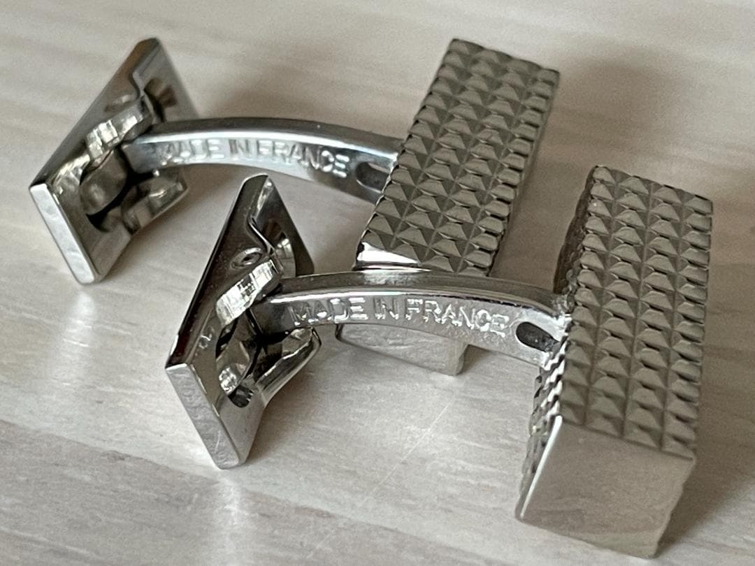 エス・テーデュポン　カフリンクス　スクエアパラディウム