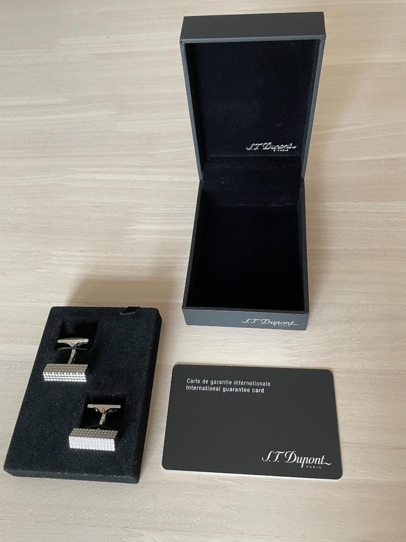 エス・テーデュポン　カフリンクス　スクエアパラディウム