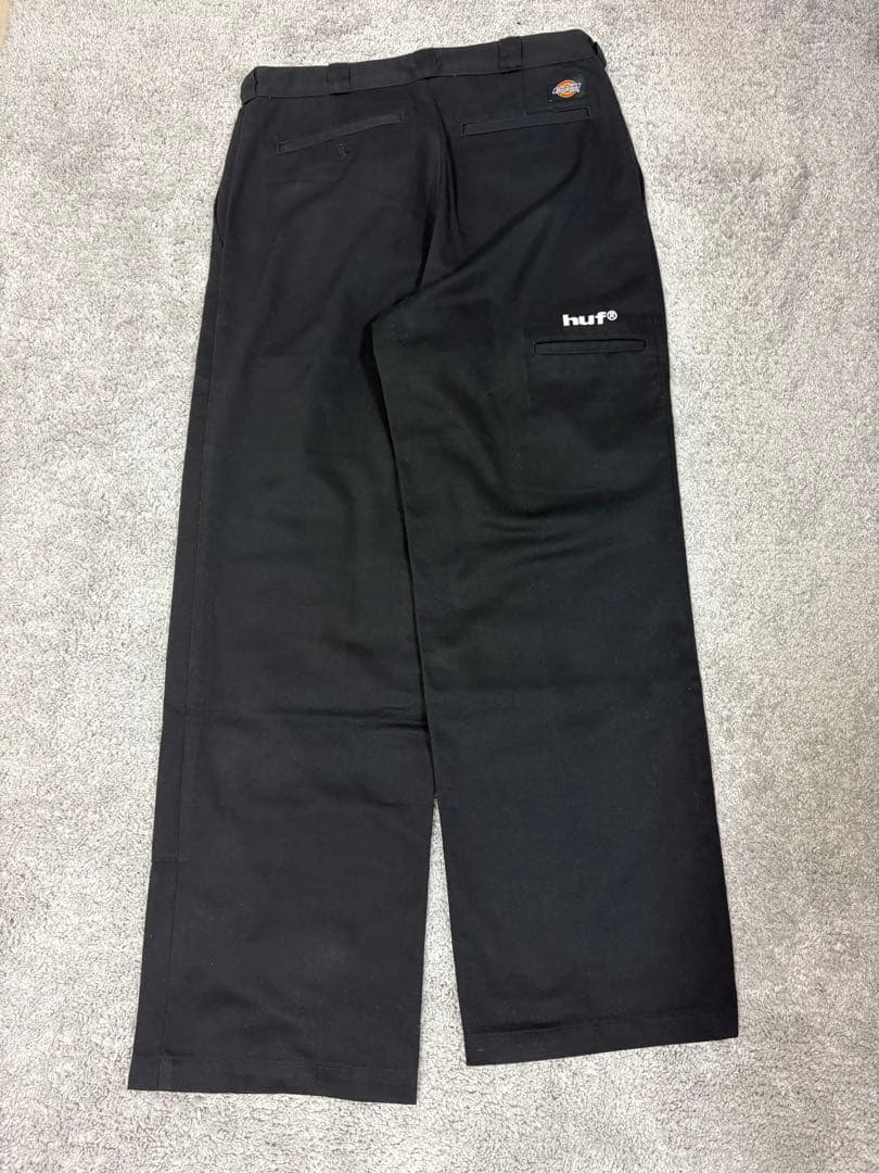 HUF・Dickiesコラボ 黒 チノパン ポケット付き レア