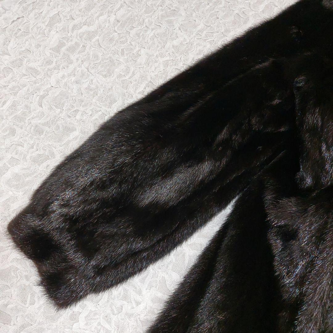 11号 リアルミンク MG Sable FUR 毛皮コート ロング丈 日本製