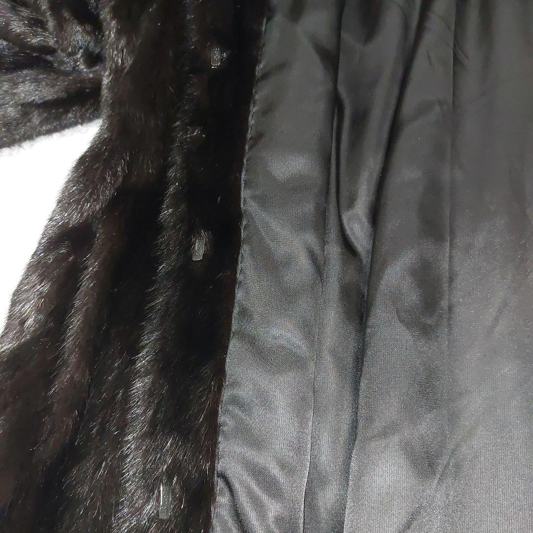11号 リアルミンク MG Sable FUR 毛皮コート ロング丈 日本製