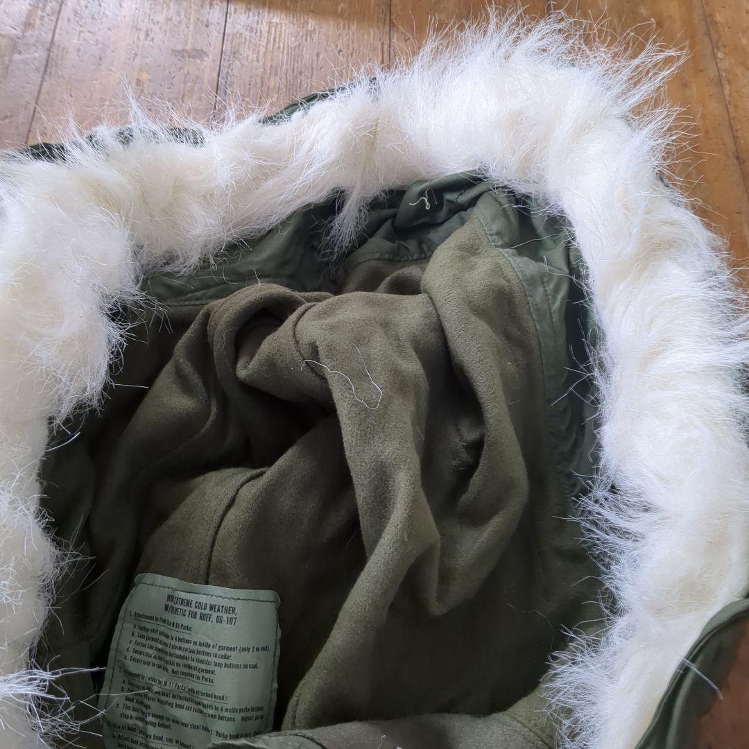 米軍実物　デッドストック　80s M65 フィッシュテールパーカー　フード　⑥