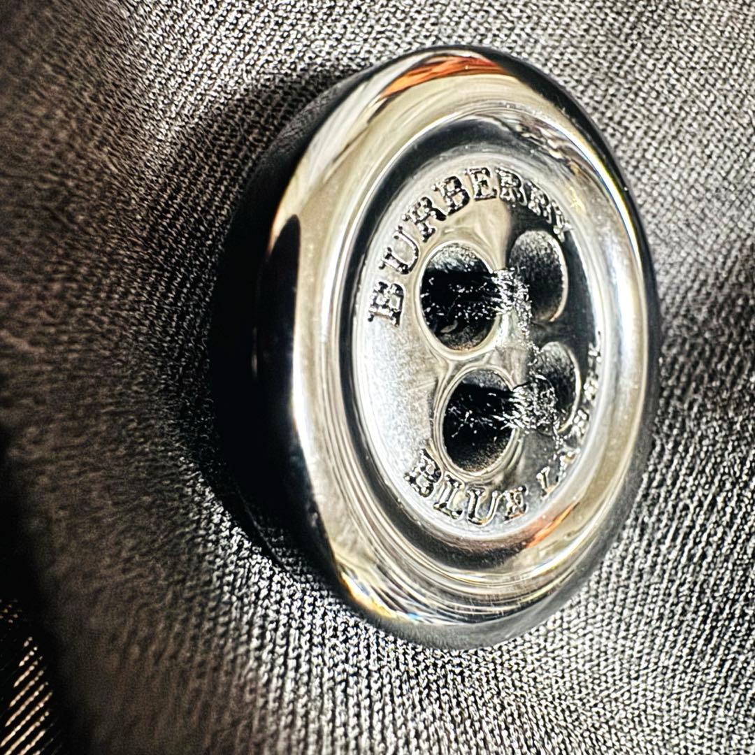 バーバリー ノバチェック スーツ ジャケット スカートセットアップ 黒 ブラック