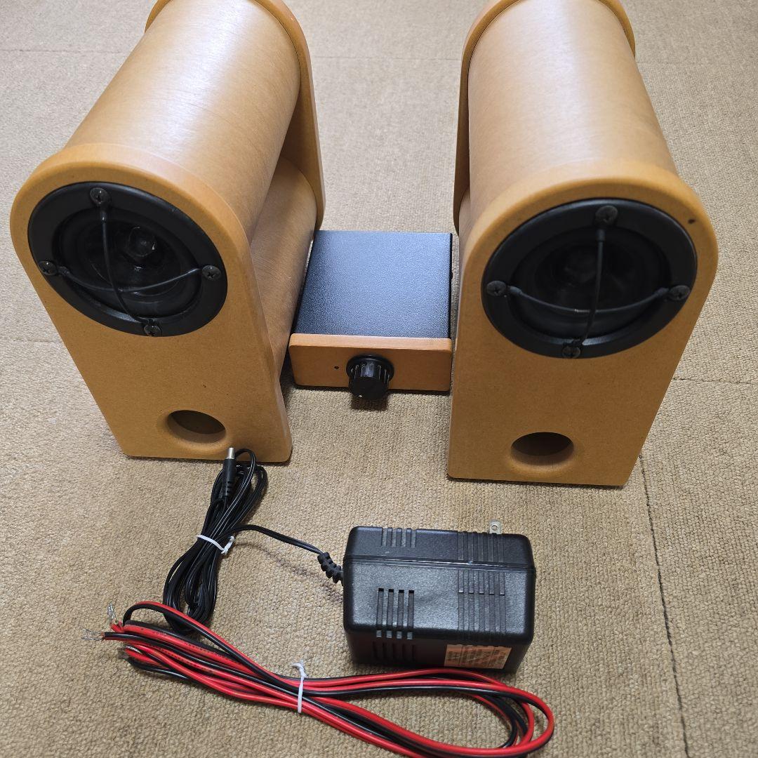 通販生活　加藤晴之さんの紙筒スピーカー　アンプ　セット