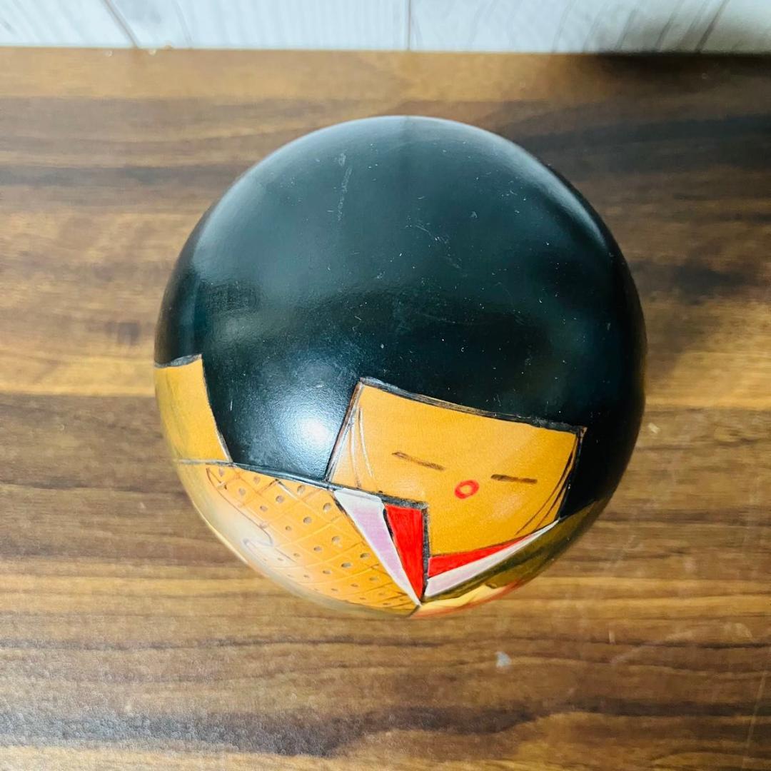 【希少】創作こけし 錦秋 宮下はじめ作 内閣総理大臣賞受賞作家作品 伝統工芸