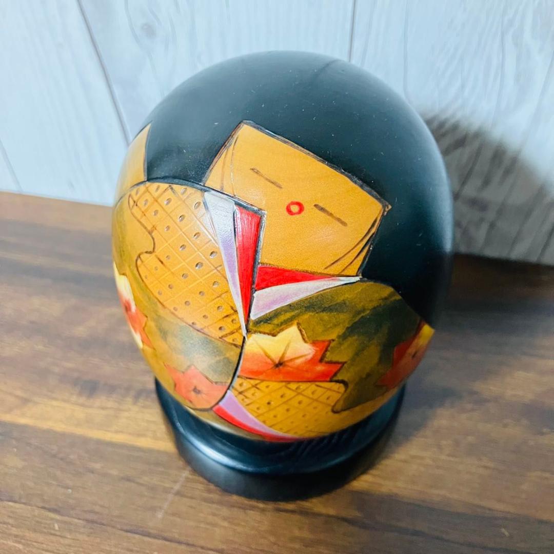 【希少】創作こけし 錦秋 宮下はじめ作 内閣総理大臣賞受賞作家作品 伝統工芸