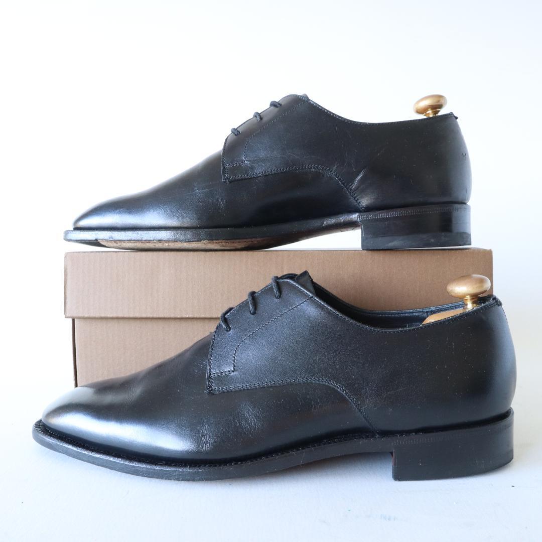 美品　バーバリー　大塚製靴　外羽根プレーントゥ　黒　25.5cm EEE