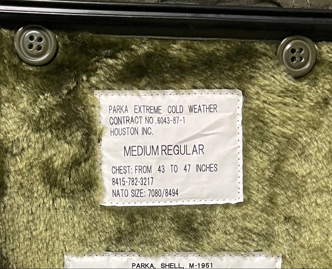 HOUSTON M-51 モッズコート ミリタリーコート メンズ　Mサイズ　希少