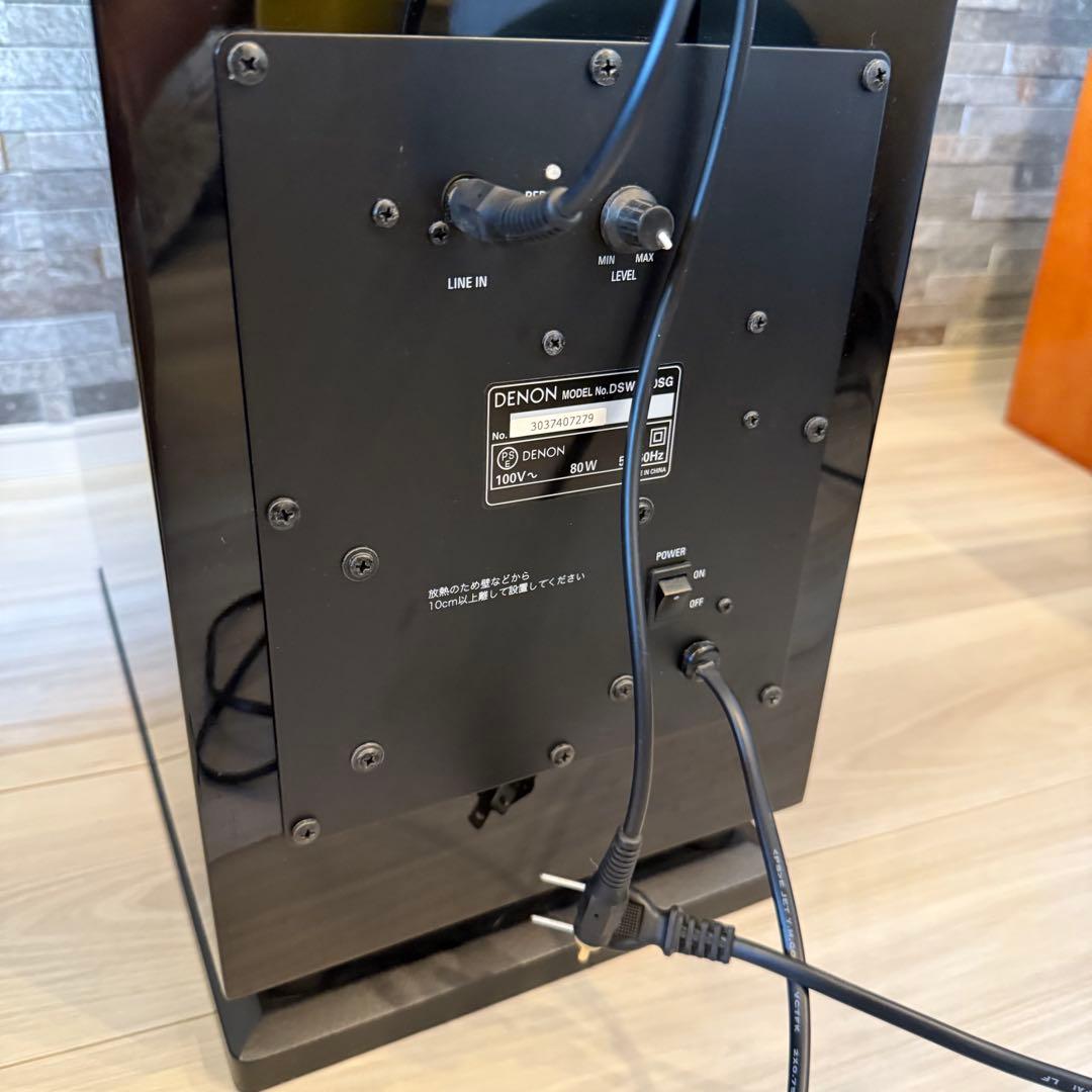 ［匿名配送］DENON サブウーファー DSW-300SG光沢ブラック