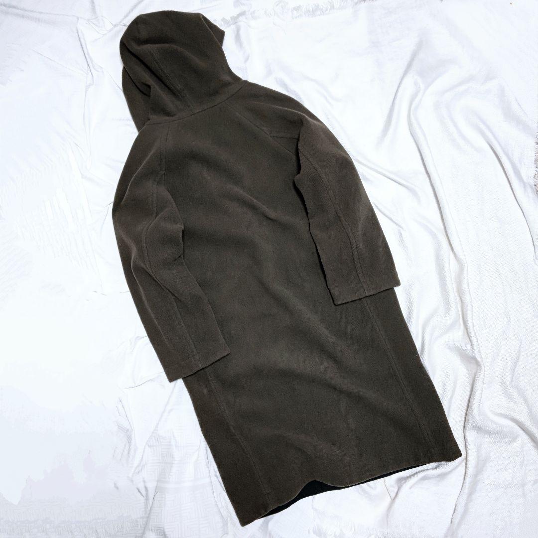 マッキントッシュMACKINTOSHヘリンボーンウールオーバーサイズフードコート