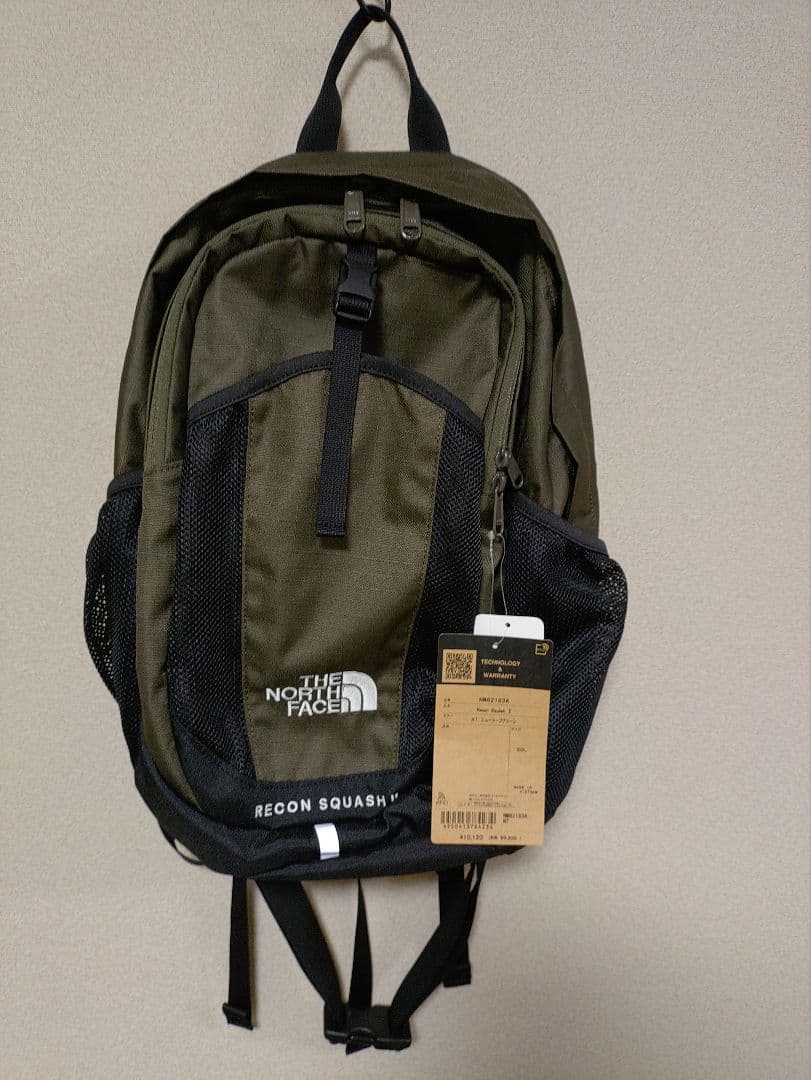 タグ付き ノースフェイス リーコンスカッシュ2 　ニュートプグリーン