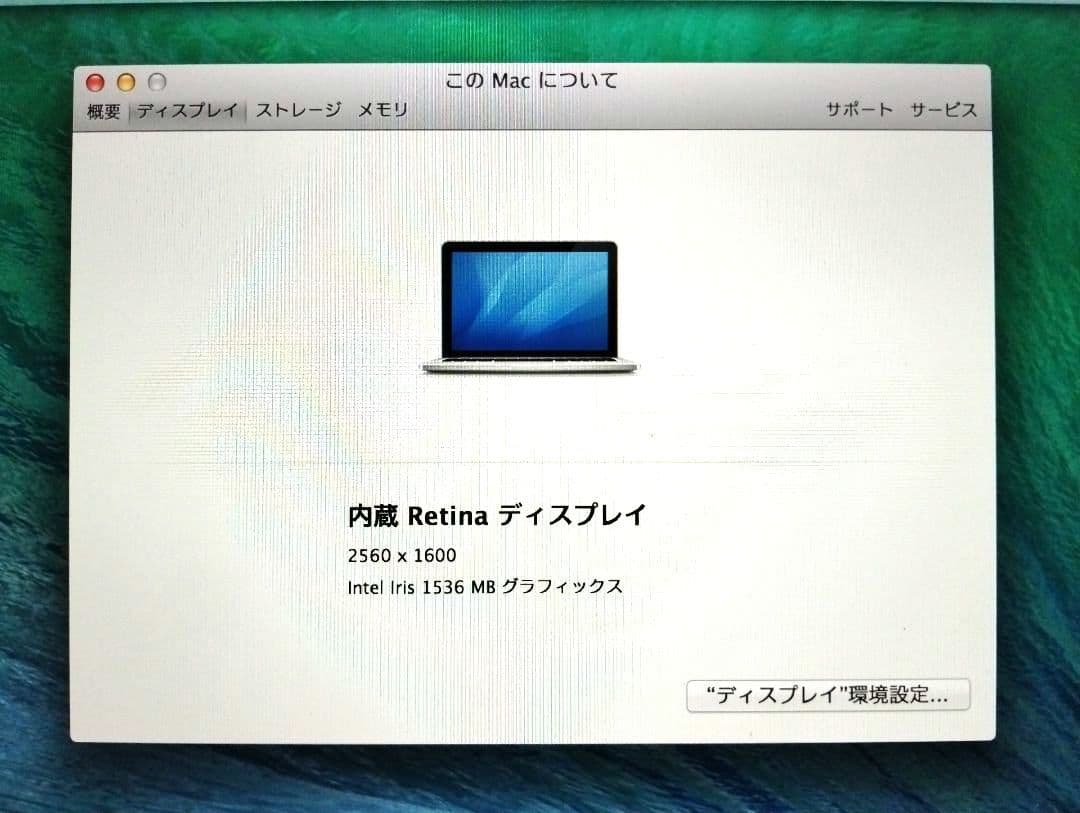 MacBook本体 MacBook Pro Retina 13\"(A1502) Late,2013