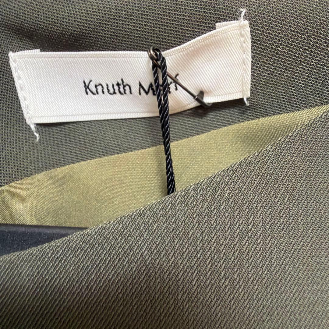 【タグ付】Knuth Marf❀フリルスリーブ ワンピース ドレス カーキ