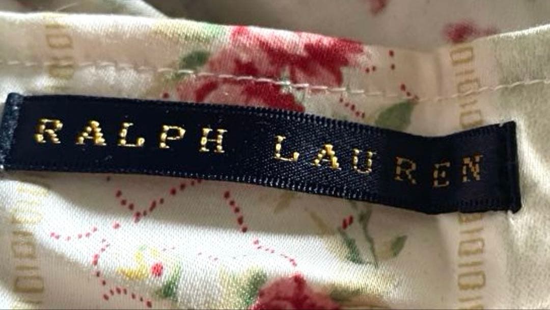 超貴重フリル付✳︎ラルフローレン✳︎花柄✳︎掛け布団カバー✳︎シングル✳︎日本製