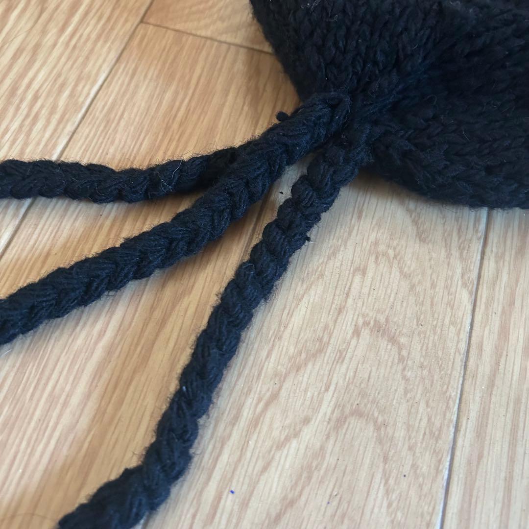 number (n)ine 耳当て　ニットキャップ