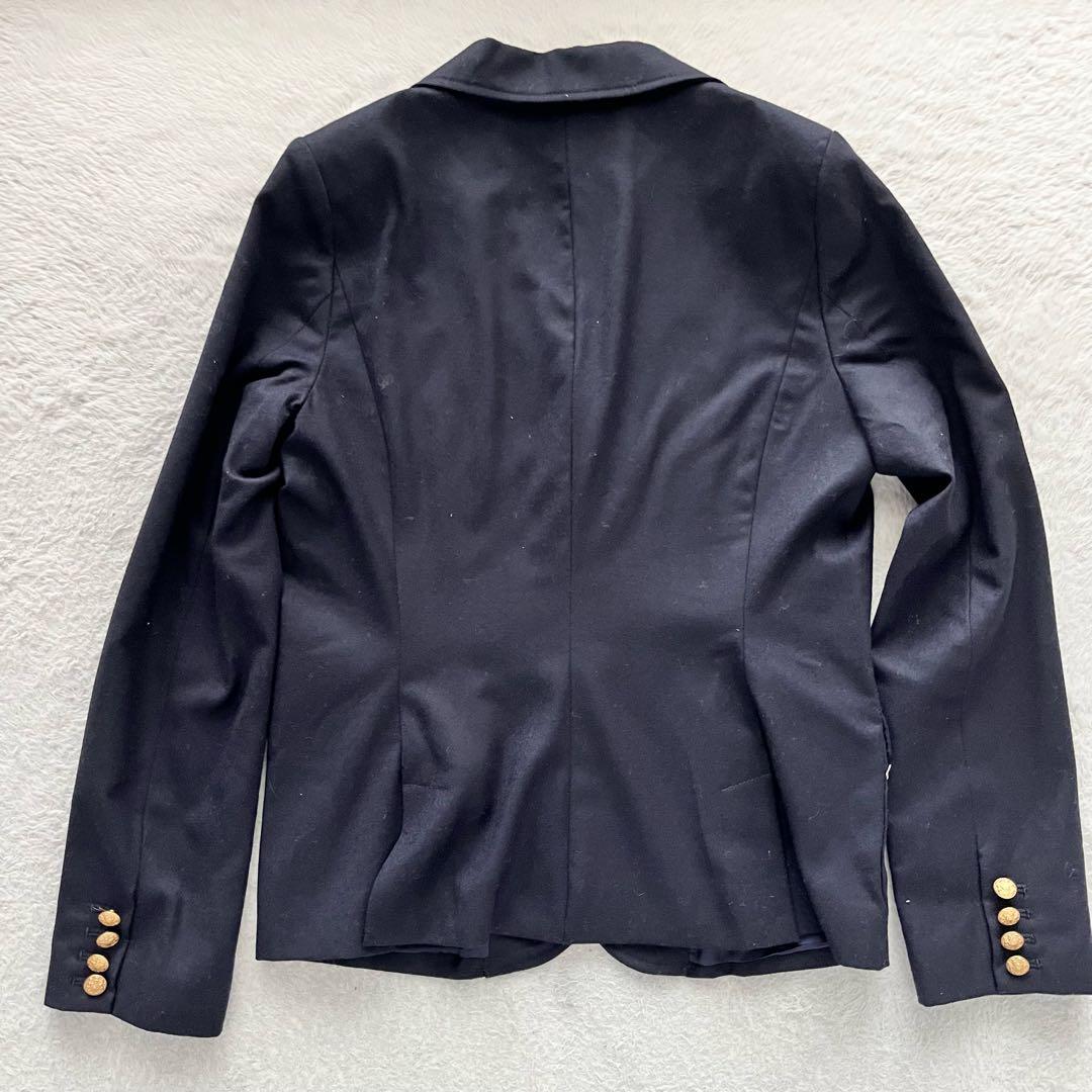 RALPH LAUREN 紺ブレザー 金ボタン チェックスカート 上下