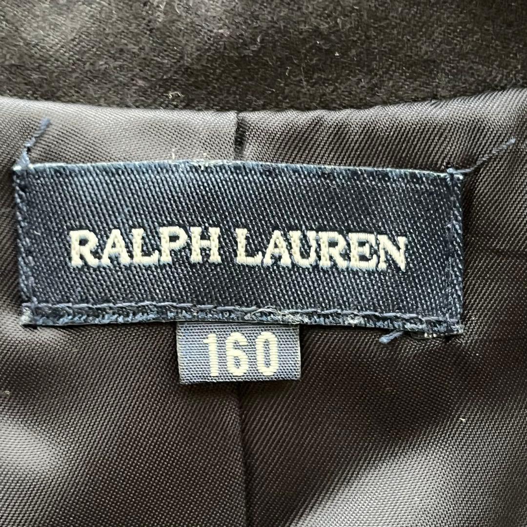 RALPH LAUREN 紺ブレザー 金ボタン チェックスカート 上下