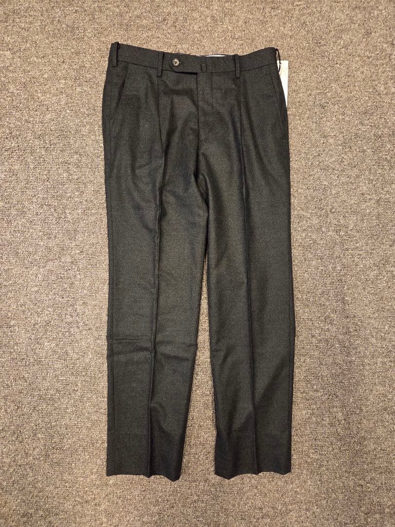 値下げ★新品★鎌倉シャツ ウールスラックス サイズ46 ダークグレー