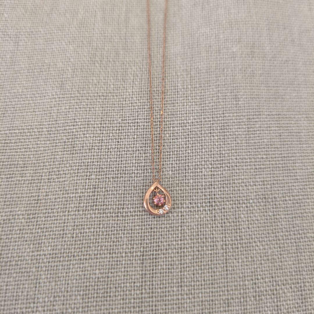 canal4℃　K10しずく型ネックレス