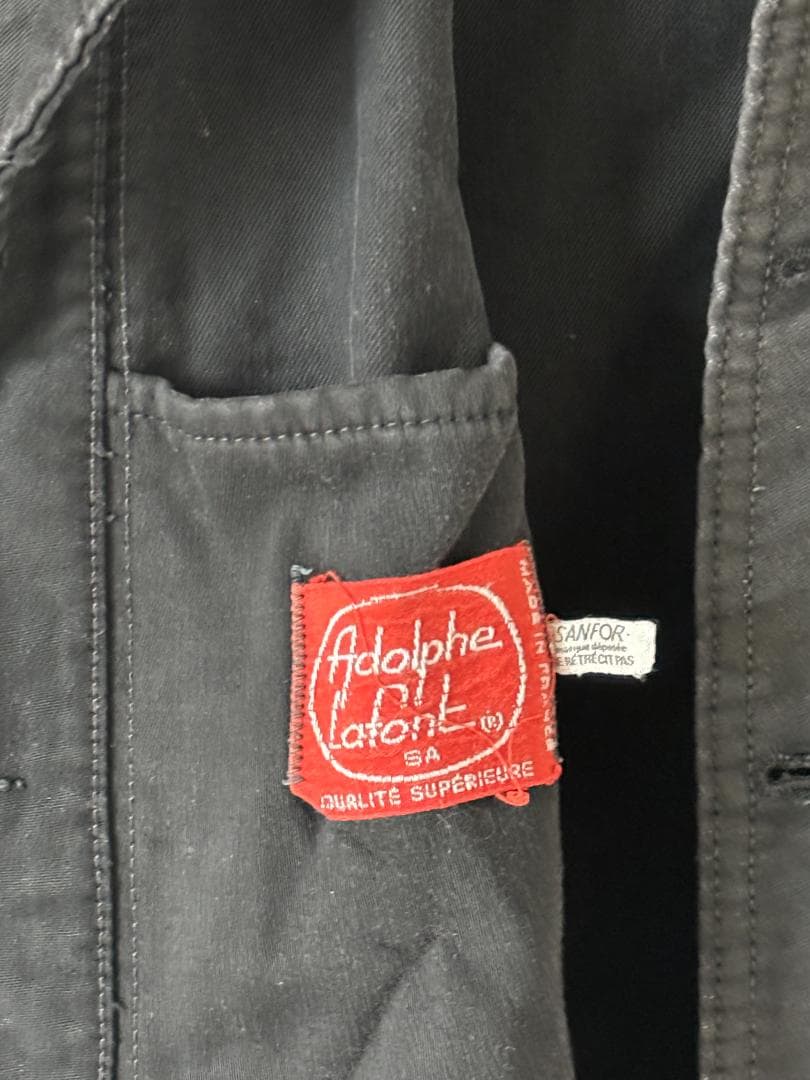 アドルフラフォン ブラックモールスキン ジャケット adolphe lafont