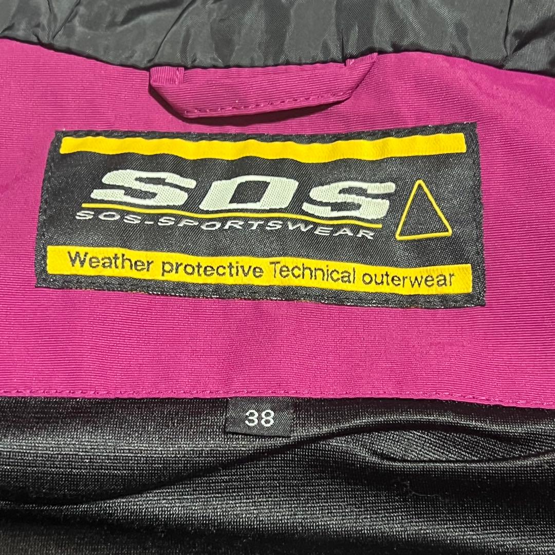 SOS スノーウェア　セットアップ　スキーウェア　ハーフジップ　スノボウェア