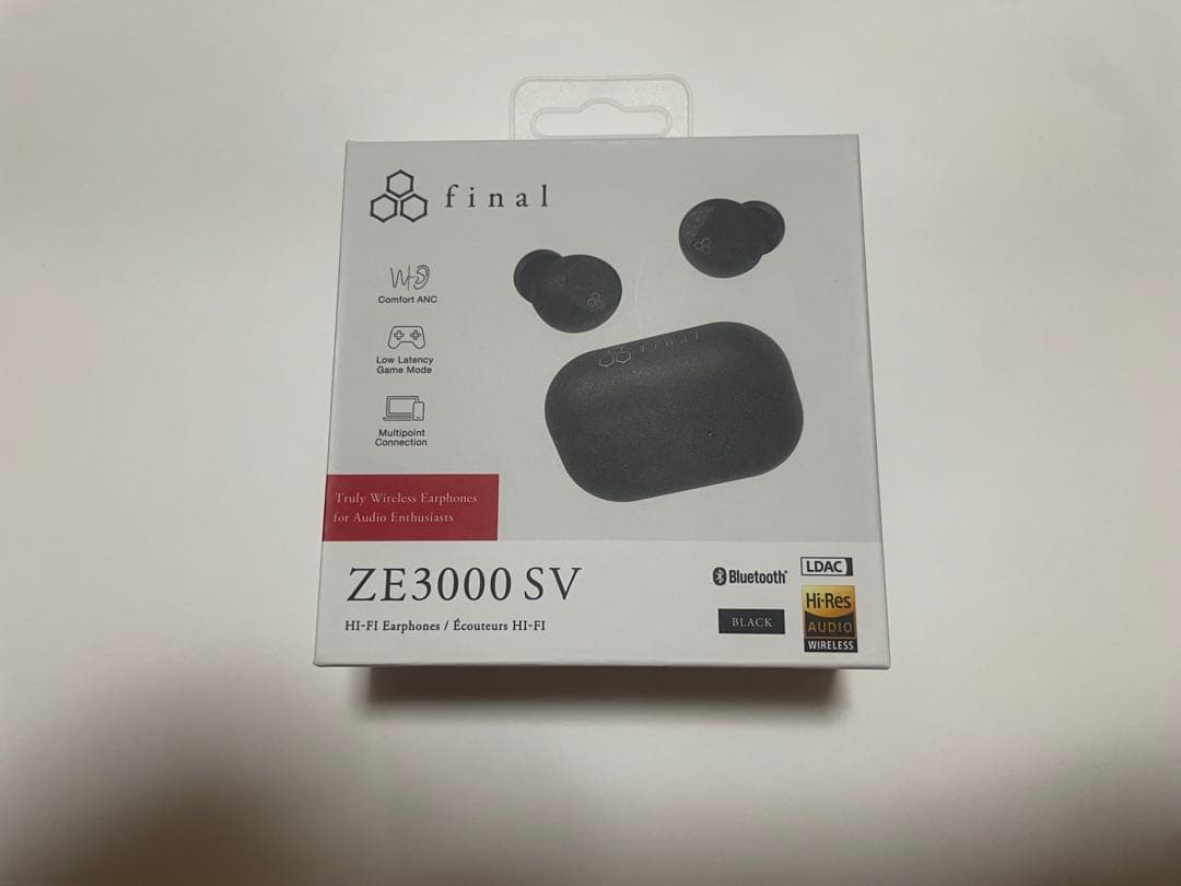 【新品未使用】final ZE3000SV ブラック ワイヤレスイヤホン